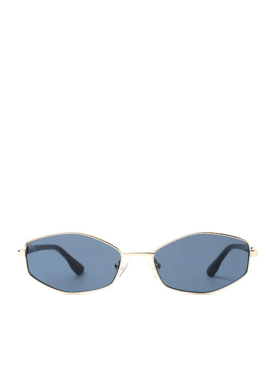 Faos Women Sunglasses With Silver Metallic Frame And Mirror Lens
