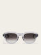 Zeus & Dione Unisex Sunglasses with Gray Horn-Rimmed Frame and Gradient Lens 501701