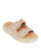 Sandale Casual Damă Flatforme Maro De Piele