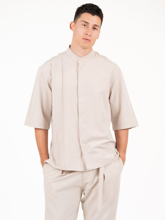 Vittorio Artist Μακρυμάνικo Overshirt Beige 300...