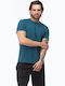 Herrenblusen Kurzarm T-Shirts Hellblau