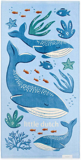 Little Dutch Πετσέτα Θαλάσσης Ocean World Blue 60x120