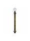 Extendable Metallic Single Curtain Pole Φ16mm 110-210cm Antique Bronze