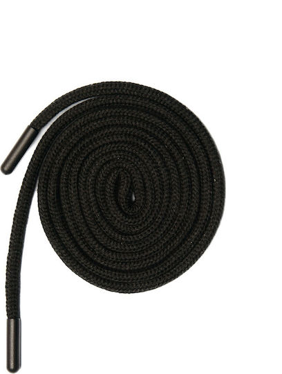 Lace 1.40m Round Lace 0.7cm 3059 604 07 1 Black + Black Plastic Tip 22*5mm