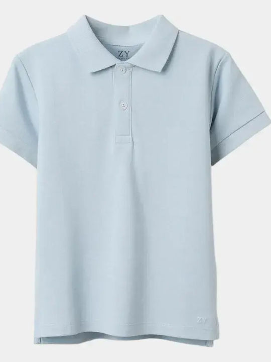 Zippy Kinderoberteile Polo Kurzärmelig Hellblau