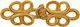 Decorative Fastener Pasmanteri Cord Beige Size 8cm x 3cm 1 Piece