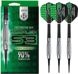 Harrows Dimplex S3 Bomb Darts 90% Softip Grüne