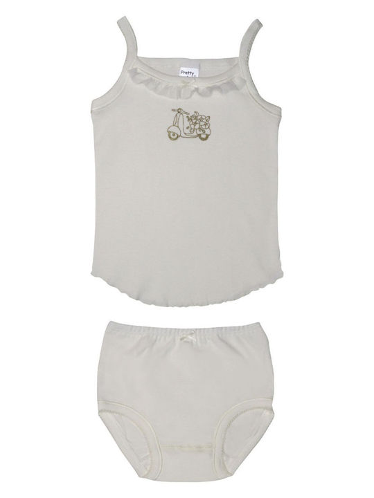 Pretty Baby Set Kids Panties Ecru 2pcs