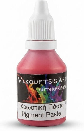 Χρωστική Πάστα Red Light Cadmium 25ml Υγρό Γυαλί Σκόνη Πορσελάνης Γύψο Τσιμέντο