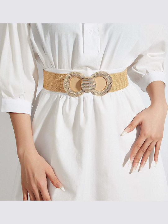 Ustyle Curea Dama Largă Elastică Auriu Ustyle Curea Dama Largă Elastică Auriu