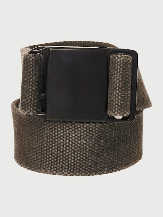 Funky Buddha Men's Fabric Webbing Belt Green