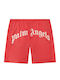 Men's Swimwear Shorts 2503-Red Off White