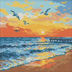 Diamond Mosaic By Sea 30x30cm