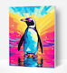 Splat Planet Diamond Painting Set Penguin Canvas Frame 30x40cm #sp-dm-peng