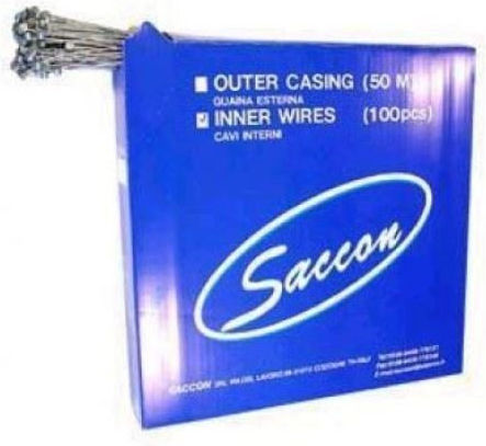 Saccon Edelstahl Bremszug 100 Stück Box