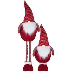 Dekorative Weihnachtsmänner Rote Metallisch 100x30x18cm