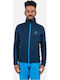 Ανδρική Ζακέτα Fleece με Κουκούλα Navy Blue