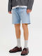 Men's Denim Light Blue Bermuda Shorts
