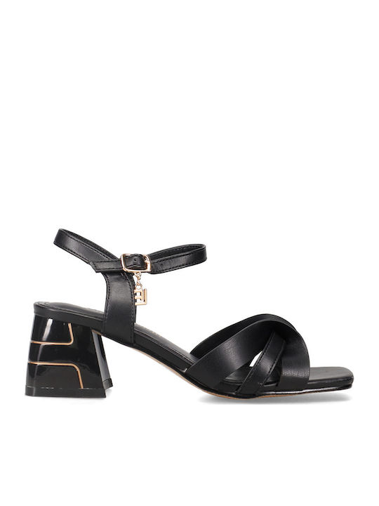 Laura Biagiotti Damen Sandalen Schwarze