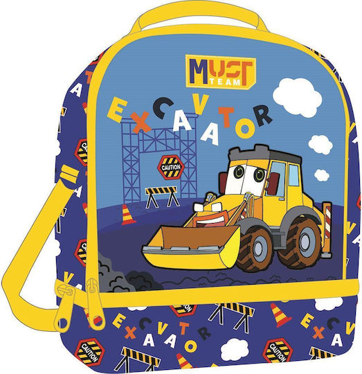 School Insulated Snack Bag Excavator 7L 22x16x28cm