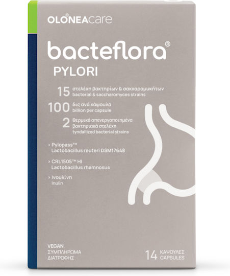 Olonea Bacteflora Pylori Probiotika & Präbiotika für den Helicobacter pylori 14 Kapseln