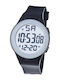 Digital Herrenuhr 42mm Batteriefunktionalität mit Gummi-Farbe Schwarz/Weiß