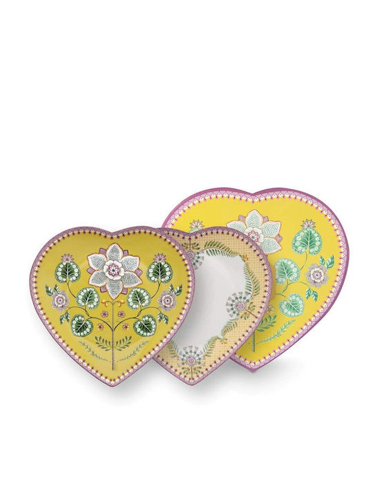 PiP Studio Shallow Porcelain Multicolour Plate 21.5cm