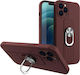 Hurtel Ring Back Cover Σιλικόνης Καφέ (iPhone 1...