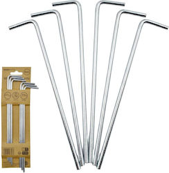 Tent Pegs 18cm Set 6 Pcs Metal Enero Camp