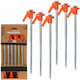 Tent Pegs 21cm Set 6 Pcs Metal Plastic Redcliffs