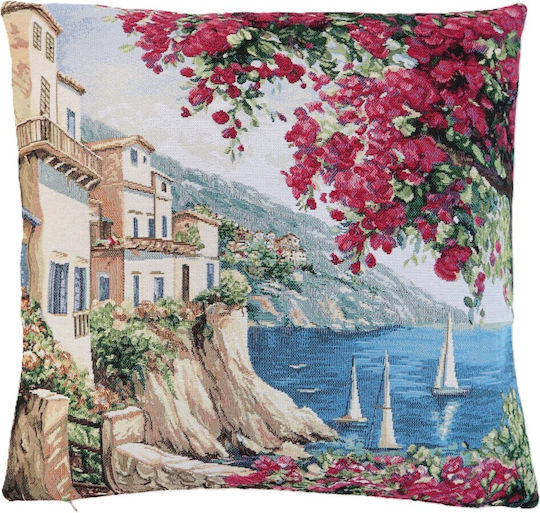 Dimeco Μαξιλαροθήκη Πολύχρωμη 45x45εκ. Dimeco Μαξιλαροθήκη Πολύχρωμη 45x45εκ.