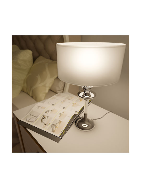 COSMOLight Table Lamp with Silver Shade and Base