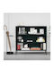 Bibliotecă De Pardoseală Lucia Verde Sticlă 100x90x35cm