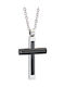 Visetti Men's Steel Cross with Chain