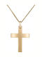 Men's Gold Cross 9K with Chain