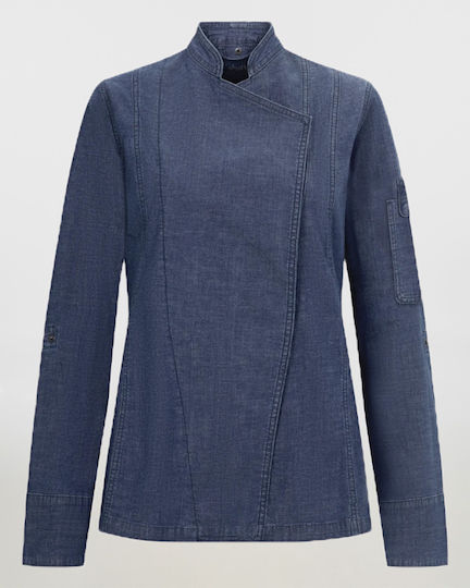 Γυναικείο Σακάκι Σεφ Μακρύ Μανίκι Velilla 405212sw Denim