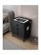 Metallic Gray Bedside Table 50x40x59cm