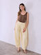 Celestino Top Raw Edges Loose Fit Brown