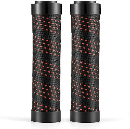 Rockbros Bicycle Handlebar Grips Black Red Black