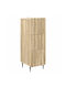 Wooden Storage Drawers with 3 Drawers L33xW34.5xH92cm