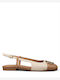 Γυναικείες Μπαλαρίνες Slingback σε Μπεζ Χρώμα