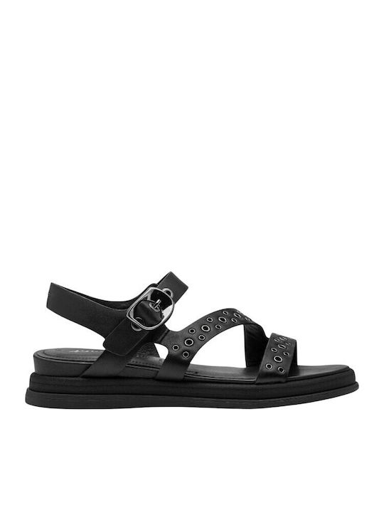 Tamaris Leather Women's Sandals Black