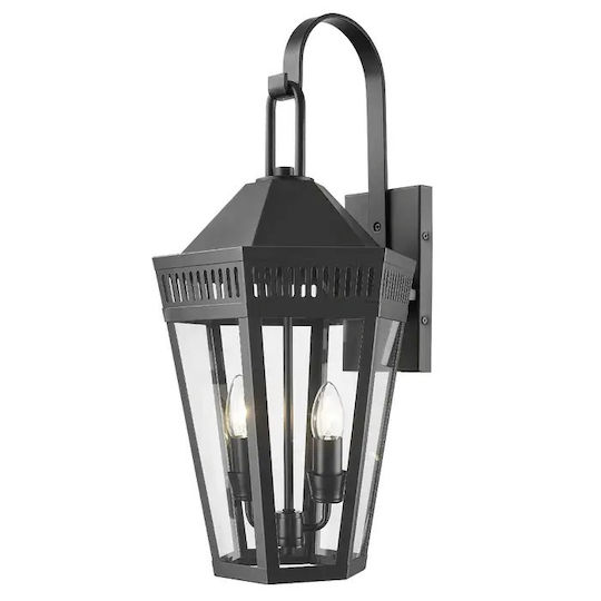 COSMOLight Wandmontiertes Außenbeleuchtung Funchal W02101bk – Modernes Schwarzes Ip23 COSMOLight Wandmontiertes Außenbeleuchtung Funchal W02101bk – Modernes Schwarzes Ip23