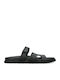 Leather Men's Sandals in Black Colour
