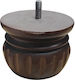 JGS S.A. Hölzernes Möbelbein 8cm Braun