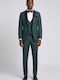 Men's Groom's Suit with Vest Green