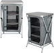 Enero Steel Wardrobe for Camping Foldable 60x51x98cm Gray