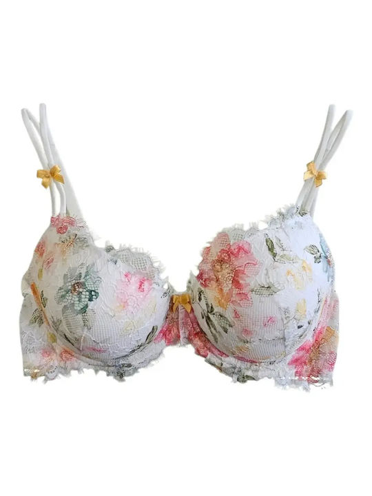 White Push Up Bra