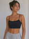 Wrap Bralette Bonita Negru Bumbac Cod 321045