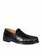 Leder Herren Mokassins in Schwarz Farbe